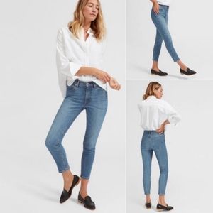 NWT Everlane High-Rise Skinny Jean Mid Blue Ankle
